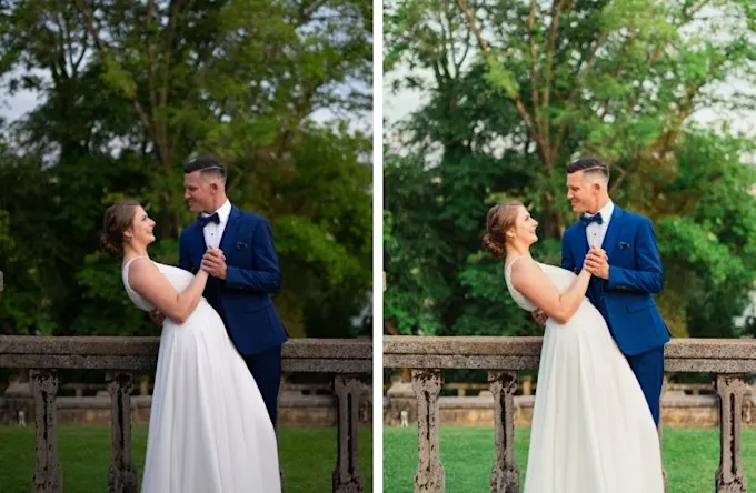 Wedding photo retouching 